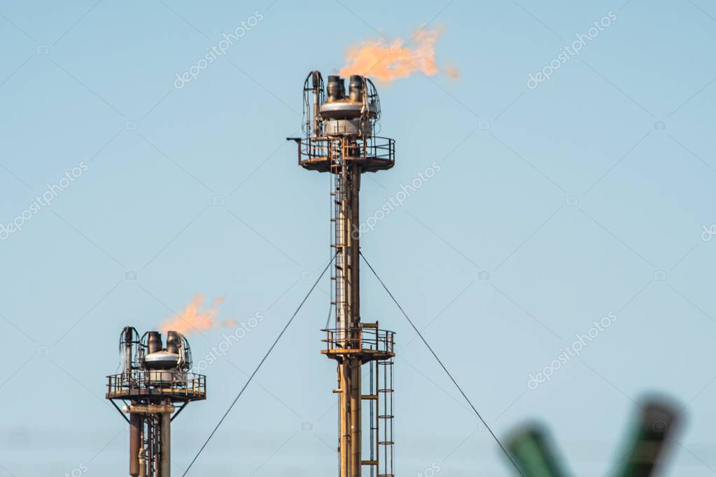 Estructuras metálicas instaladas en planta industrial